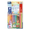Staedtler 128 Zwart, Blauw, Bordeaux, Bruin, Groen, Lichtblauw, Lichtgroen, Oranje, Perzik, Rood, Violet, Geel 12 stuk(s)