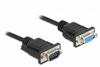 DeLOCK 86579 seriële kabel Zwart 2 m RS-232 Sub-D9