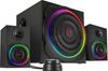 Speedlink Lautsprecher GRAVITY CARBON RGB, 2.1 System, sw retail