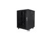 Lanberg FF01-6615-12B rack 15U Vrijstaande rek Zwart