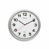 MAUL Wanduhr MAULstep, 40 cm, Quarzuhr, inkl. Batt.,silber