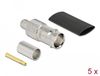 DELOCK BNC Buchse zum Crimpen RG-59 mit Schrumpfschlauch