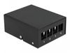 DELOCK Keystone Patchpanel 4 Port schwarz