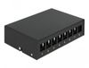 DELOCK Keystone Patchpanel 8 Port schwarz