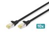 Digitus DN-10-SET-1-B rack 6U Wandrek Zwart