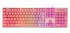 Deltaco Gaming Tastatur USB, RGB, pink, PK75