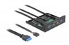 DELOCK 3.5" USB 3.2 Gen 1 Front Panel 2xUSB Typ-A + HD Audio