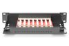 DIGITUS Patchpanel 1HE 10" 8-Port Cat6A Class E geschirmt sw