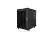 Lanberg FF01-8015-12BL rack 15U Vrijstaande rek Zwart