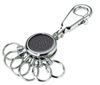 TROIKA BLACK VISION Sleutelring Zwart, Zilver
