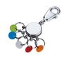 TROIKA PATENT/Colour Sleutelring Meerkleurig, Zilver