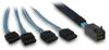 Inter-Tech Kabel SFF 8643 - 4x SATA/SAS- 0,7m Crossover