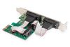 DIGITUS PCI Expr Card 2x D-Sub9 seriell Ports  + LowProfile retail