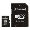 SD MicroSD Card  4GB Intenso Class10 inkl. SD Adapter