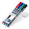 Staedtler Lumocolor 317 WP4 permanente marker Zwart, Blauw, Groen, Rood 4 stuk(s)