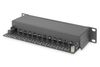 DIGITUS Patchpanel 1HE 12-Port Cat6  ClassE geschirmt schw.