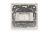 DIGITUS Leerdose für Keystone Module 2xRJ45 Rahmen 80x80