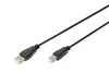 DIGITUS USB 2.0 Anschlusskabel Typ A -B St/St      3.0m   sw