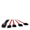 Inter-Tech SFF 8087 - 4 x SATA 1m Zwart