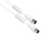 Alcasa S-PAK03 coax-kabel 3 m F Wit
