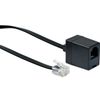 Schwaiger 10m RJ-11 - RJ-11 Zwart