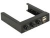DELOCK 3.5 Front Panel > 2 x USB 2.0 und Lüftersteuerung