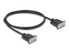 DELOCK Kabel Seriell D-Sub9 1m Bu/Bu mit schmalem St-Gehäuse