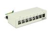 DELOCK Patchpanel 8 Keystone Ports Metall grau