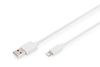 Digitus DB-600106-020-W Lightning-kabel 2 m Wit