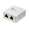 Logilink Aufputzdose 54x39x29.5 2x RJ45 STP Reinweiß