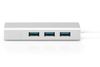 Digitus DA-70255 laptop dock & poortreplicator USB 3.2 Gen 1 (3.1 Gen 1) Type-C Grijs, Wit