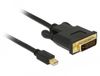 DeLOCK 83988 video kabel adapter 1 m Mini DisplayPort DVI-D Zwart