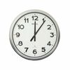 MAUL Wanduhr MAULride, 61 cm, Funkuhr, inkl. Batt., silber