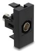 DeLOCK Easy 45 wandcontactdoos BNC Zwart