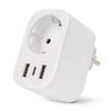 Entac WIFI Steckdosenadapter 1-fach mit 2x USB-A/1x USB-C