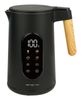 Emerio Wasserkocher 1,7 l Griff Holzopt,schnurlos,Digit.Disp