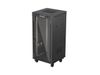 Lanberg FF01-6624-12BL rack 24U Vrijstaande rek Zwart