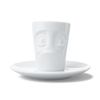 FIFTYEIGHT Espresso Mug mit Henkel 80ml - Verdutzt weiß