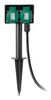 Entac ESE1.5G2-5-IP44S power uitbreiding 5 m 2 AC-uitgang(en) Buiten Zwart, Groen