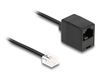 DeLOCK 88092 telefoonkabel 1 m Zwart