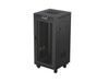 Lanberg FF01-6624-23BL rack 24U Vrijstaande rek Zwart