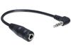 DeLOCK 65397 audio kabel 0,14 m 2.5mm 3.5mm Zwart