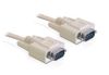 DeLOCK RS-232, 2m seriële kabel Beige DB-9