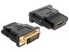 DeLOCK 65466 tussenstuk voor kabels DVI 24+1 HDMI Zwart