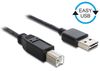 DELOCK Easy USB Kabel A -> B St/St 3.00m schwarz