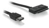 DeLOCK Cable Power Over eSATA > SATA 22pin SATA-kabel 0,5 m eSATAp Zwart