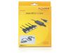 DeLOCK 61887 seriële kabel Zwart 1,4 m USB Type-A DB-9