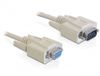 DELOCK Seriell-Verl. D-Sub9 -> D-Sub9 St/Bu 3.00m grau