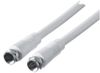 Schwaiger KVC30 532 coax-kabel 3 m F Wit