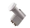 Schwaiger Quad-Switch LNB 4 Sat. Wetterfest Grau